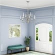 Beaumont Lane Contemporary 12 Light Brushed Nickel Chandelier