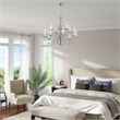 Beaumont Lane Contemporary 12 Light Brushed Nickel Chandelier