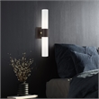 Beaumont Lane Contemporary 2-Light Twist Lock Metal ADA Vanity Sconce in Bronze