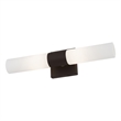 Beaumont Lane Contemporary 2-Light Twist Lock Metal ADA Vanity Sconce in Bronze