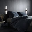 Beaumont Lane Contemporary 2-Light Twist Lock Metal ADA Vanity Sconce in Bronze