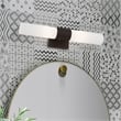 Beaumont Lane Contemporary 2-Light Twist Lock Metal ADA Vanity Sconce in Bronze