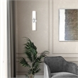 Beaumont Lane 2-Light Glass/Metal ADA Vanity Sconce in Polished Chrome