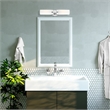 Beaumont Lane 2-Light Glass/Metal ADA Vanity Sconce in Polished Chrome