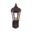 Beaumont Lane Contemporary Aluminum Outdoor Wall Lantern in Bronze