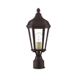 Beaumont Lane Contemporary Aluminum Outdoor Post Lantern in Bronze