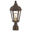 Beaumont Lane Contemporary Aluminum Outdoor Post Lantern in Bronze