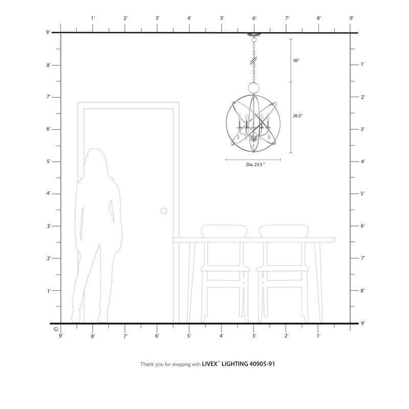 Beaumont Lane Transitional 5-Light Metal Chandelier in Brushed Nickel