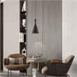 Beaumont Lane Contemporary 1-Light Metal Single Pendant in Black