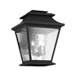 Beaumont Lane Contemporary Brass Outdoor Wall Lantern in Black