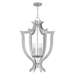 Beaumont Lane Contemporary 5 Light Chandelier in Polished Chrome