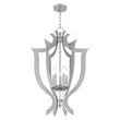 Beaumont Lane Contemporary 5 Light Chandelier in Polished Chrome