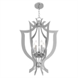Beaumont Lane Contemporary 5 Light Chandelier in Polished Chrome