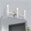 Beaumont Lane Mid-Century 3-Light Metal Bath Vanity Sconce in Polished Chrome