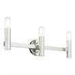 Beaumont Lane Mid-Century 3-Light Metal Bath Vanity Sconce in Polished Chrome