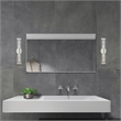 Beaumont Lane 2-Light Metal & Glass ADA Vanity Sconce in Brushed Nickel