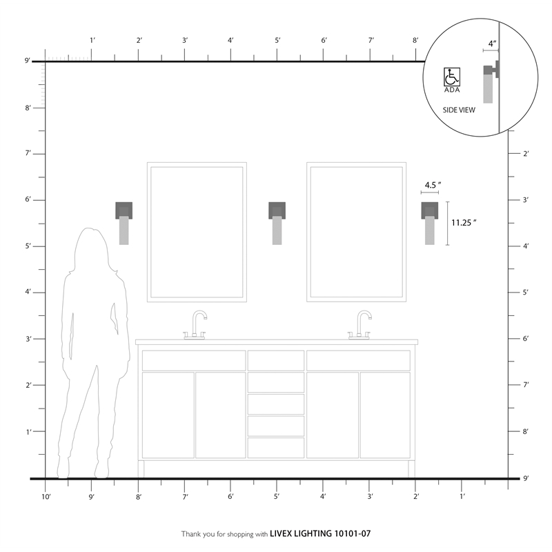 Beaumont Lane Contemporary 1-Light Twist Lock Metal Single Sconce in Bronze