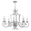 Beaumont Lane Contemporary 8 Light Chandelier in Polished Chrome