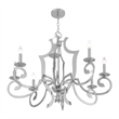 Beaumont Lane Contemporary 8 Light Chandelier in Polished Chrome