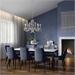Beaumont Lane Contemporary 8 Light Chandelier in Polished Chrome