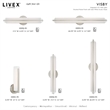 Beaumont Lane Contemporary 8W LED Metal ADA Wall Sconce in Brushed Nickel