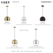 Beaumont Lane Modern 1-Light Metal Single Pendant with Shade in White