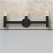 Beaumont Lane Mid-Century 3-Light Metal Bath Vanity Sconce in Black