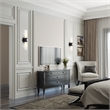 Beaumont Lane Contemporary 2-Light Glass & Metal ADA Vanity Sconce in Black