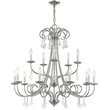 Beaumont Lane Contemporary 15 Light Foyer Chandelier in Polished Chrome