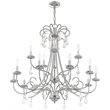 Beaumont Lane Contemporary 15 Light Foyer Chandelier in Polished Chrome