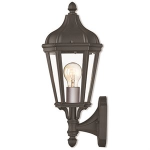 Beaumont Lane Contemporary Outdoor Wall Lantern in Textured Black