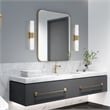 Beaumont Lane 2-Light Twist Lock Metal Vanity Lighting in Antique Brass