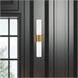 Beaumont Lane 2-Light Twist Lock Metal Vanity Lighting in Antique Brass
