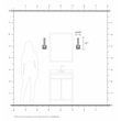 Beaumont Lane Contemporary Metal ADA Wall Sconce in Brushed Nickel