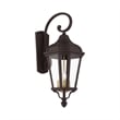 Beaumont Lane Contemporary 3 Light Outdoor Wall Lantern in Bronze