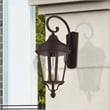 Beaumont Lane Contemporary 3 Light Outdoor Wall Lantern in Bronze