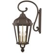 Beaumont Lane Contemporary 3 Light Outdoor Wall Lantern in Bronze