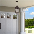 Beaumont Lane Contemporary 3 Light Outdoor Hanging Lantern in Bronze