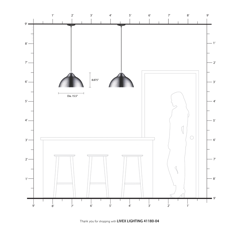 Beaumont Lane Transitional 1-Light Metal Single Pendant in Black