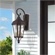 Beaumont Lane Contemporary 2 Light Outdoor Wall Lantern in Bronze