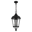 Beaumont Lane Contemporary 2 Light Outdoor Hanging Lantern in Textured Black