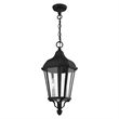 Beaumont Lane Contemporary 2 Light Outdoor Hanging Lantern in Textured Black