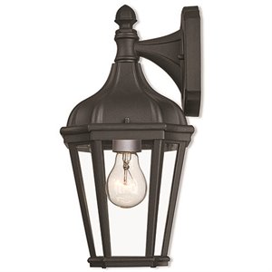 Beaumont Lane Contemporary Outdoor Wall Lantern in Textured Black