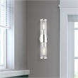 Beaumont Lane 2-Light Metal & Glass ADA Vanity Sconce in Polished Chrome