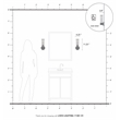 Beaumont Lane 1-Light Metal & Glass ADA Single Sconce in Brushed Nickel