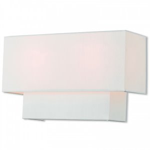 Beaumont Lane Contemporary 2 Light ADA Wall Sconce in Brushed Nickel