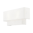 Beaumont Lane Contemporary 2 Light ADA Wall Sconce in Brushed Nickel