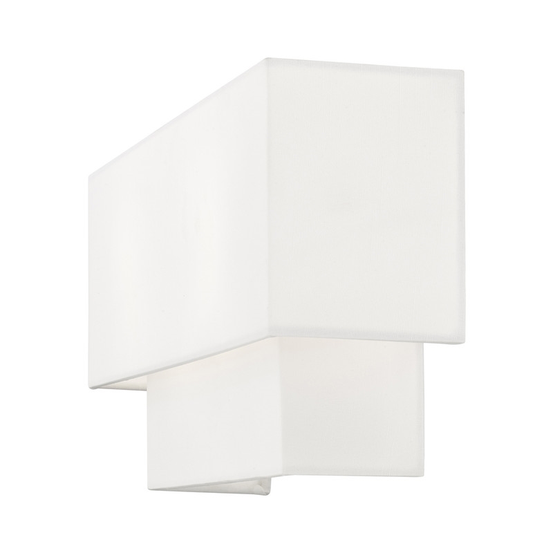 Beaumont Lane Contemporary 2 Light ADA Wall Sconce in Brushed Nickel