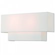 Beaumont Lane Contemporary 2 Light ADA Wall Sconce in Brushed Nickel