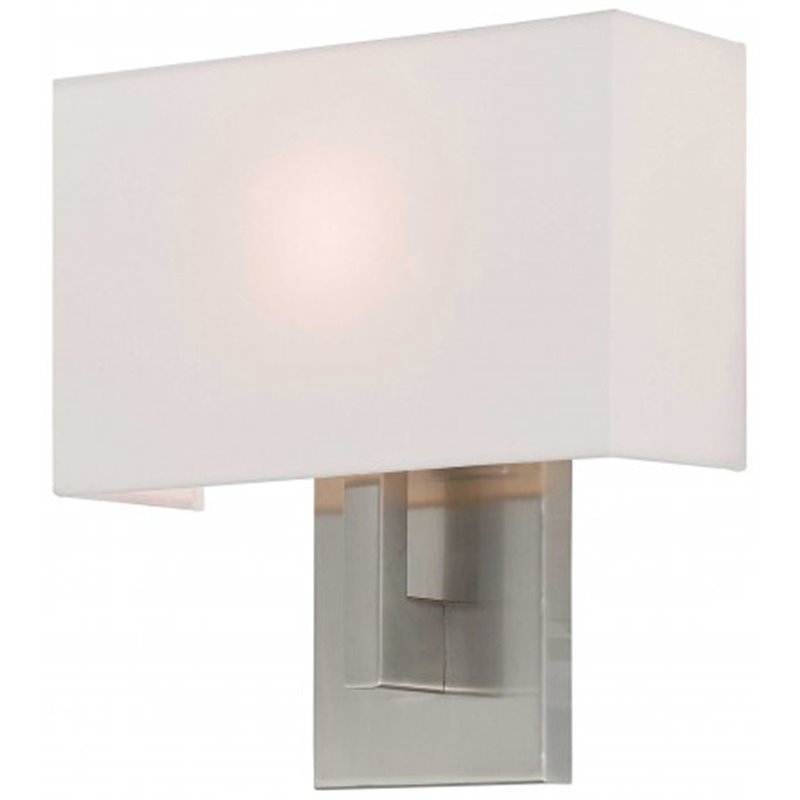 Beaumont Lane Contemporary ADA Wall Sconce in Brushed Nickel